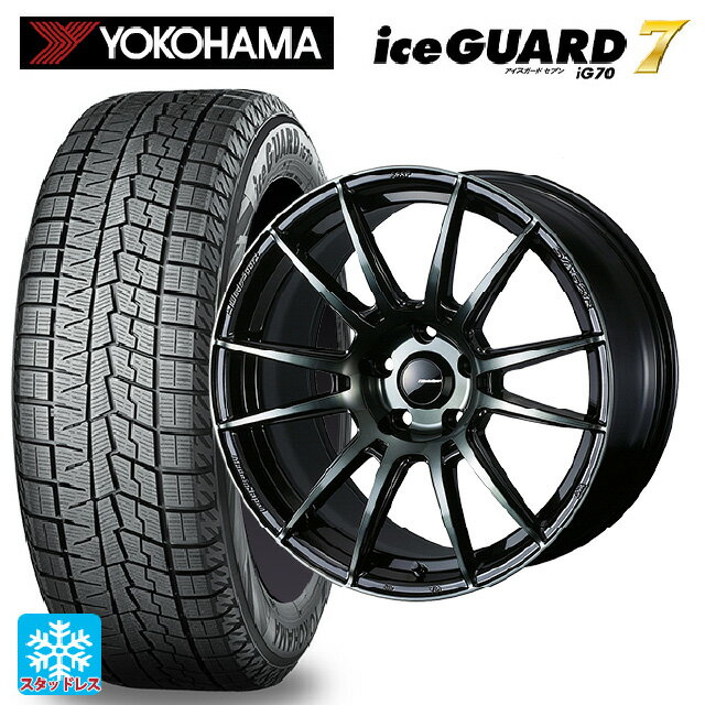 225/40R18 92Q ヨコハマ アイスガード7(IG70) ウェッズ ウェッズスポーツ SA62R WBC 18-7.5J 国産車用 スタッドレスタイヤホイール4本セット