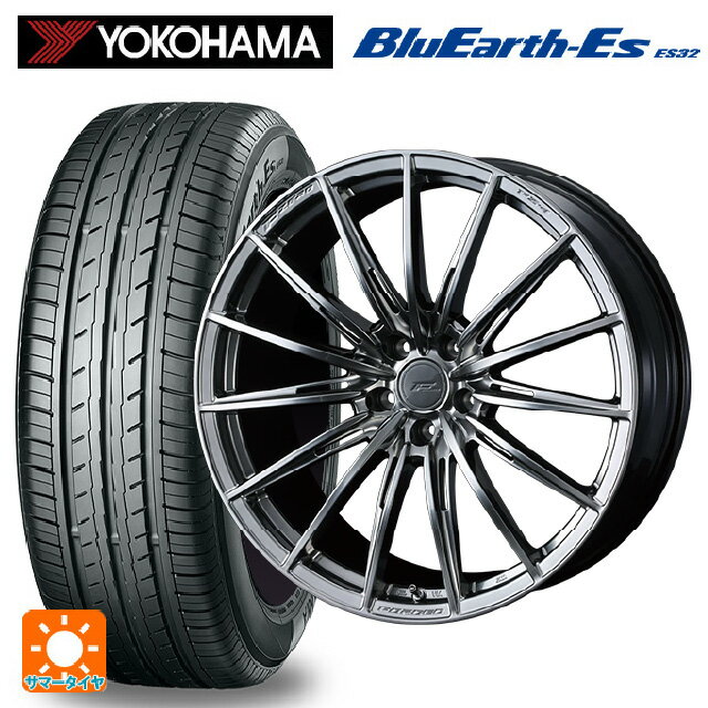 【6/22 20時〜 全品P5倍＆クーポン】245/40R18 93W ヨコハマ ブルーアースEs ES32 ウェッズ エフゼロ FZ-4 DIAMOND BLACK 18-8J 国産車用 サマータイヤホイール4本セット