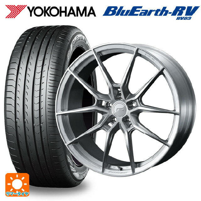 トヨタ ヴェルファイア(30系)用 235/50R18 101V XL ヨコハマ ブルーアース RV03 # ウェッズ エフゼロ FZ-6 ブラッシュド 新品サマータイヤホイール 4本セット