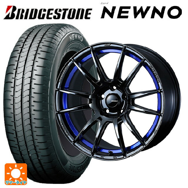 スバル レガシィアウトバック(BS系)用 225/55R18 98V ブリヂストン ニューノ 正規品 # ウェッズ ウェッズスポーツ SA62R BLC2 新品サマータイヤホイール 4本セット