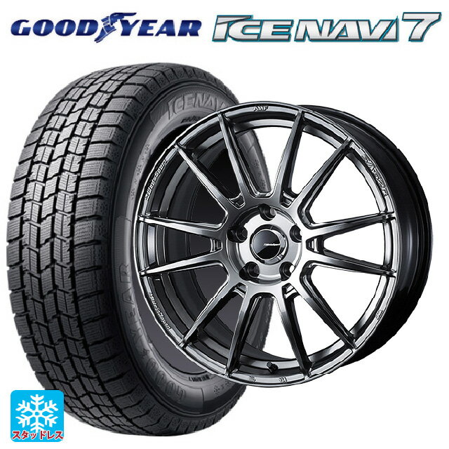 【6/15〜16限定 全品P5倍＆クーポン】215/45R17 87Q グッドイヤー アイスナビ7(数量限定) # ウェッズ ウェッズスポーツ SA62R PSB 17-7J 国産車用 スタッドレスタイヤホイール4本セット