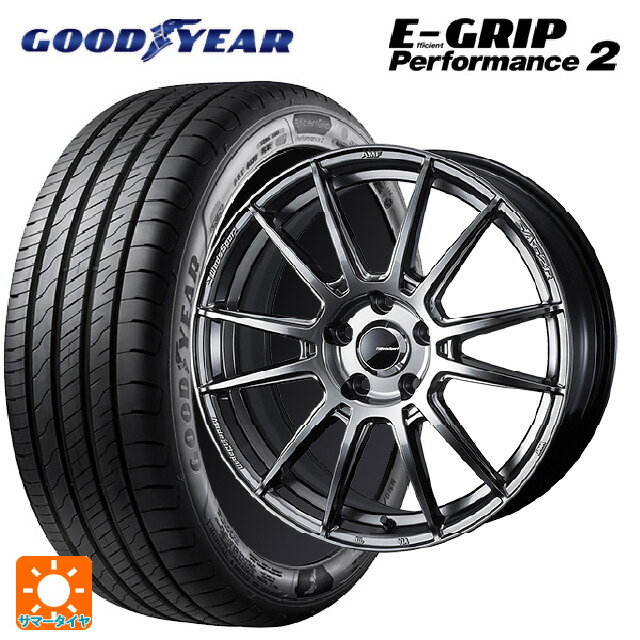 ホンダ ZR-V(RZ4)用 215/60R17 100V グッドイヤー エフィシェントグリップ パフォーマンス2 ウェッズ ウェッズスポーツ SA62R PSB 新品サマータイヤホイール 4本セット