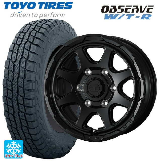 215/65R16 109/107Q トーヨー オブザーブ W/T-R ウェッズ ウェッズ アドヴェンチャー スタットベルグ # ブラックポリッシュ ブロンズクリア 16-6.5J 国産車用 スタッドレスタイヤホイール4本セット