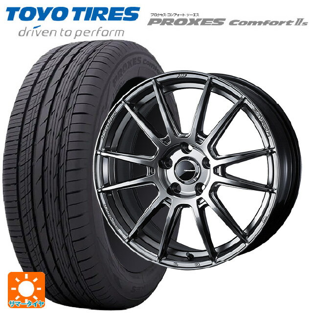 【6/25限定 抽選で100%ポイントバック】215/50R17 95V トーヨー プロクセス　コンフォート2S ウェッズ ウェッズスポーツ SA62R PSB 17-7J 国産車用 サマータイヤホイール4本セットのサムネイル
