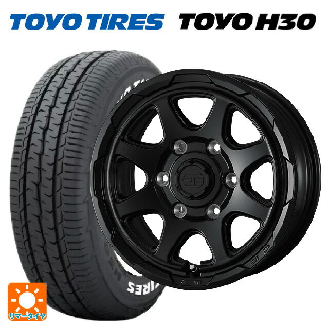 【10/17 23:59迄　最大3万円OFFクーポン】195/80R15 107/105N トーヨー H30 ホワイトレター ウェッズ ウェッズ アドヴェンチャー スタットベルグ ブラックポリッシュ ブロンズクリア 15-6J 国産車用 サマータイヤホイール4本セット