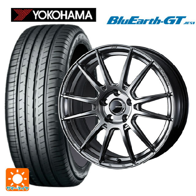 【6/20限定 全品P5倍＆クーポン】205/50R17 93W XL ヨコハマ ブルーアースGT AE51 # ウェッズ ウェッズスポーツ SA62R PSB 17-7J 国産車用 サマータイヤホイール4本セット