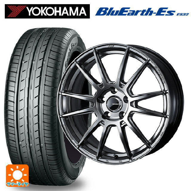 225/60R17 99H ヨコハマ ブルーアースEs ES32 ウェッズ ウェッズスポーツ SA62R PSB 17-7J 国産車用 サマータイヤホイール4本セット