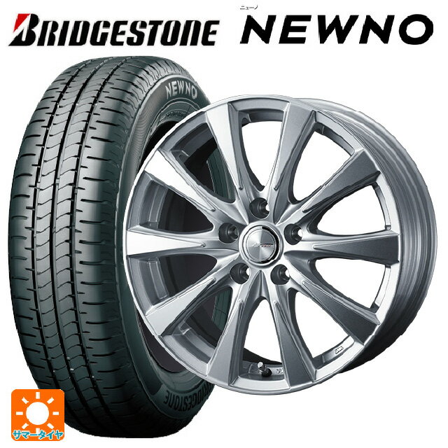 【6/22 20時〜 全品P5倍＆クーポン】205/60R16 92H ブリヂストン ニューノ 正規品 # ウェッズ ジョーカー スピリッツ シルバー 16-6.5J 国産車用 サマータイヤホイール4本セット