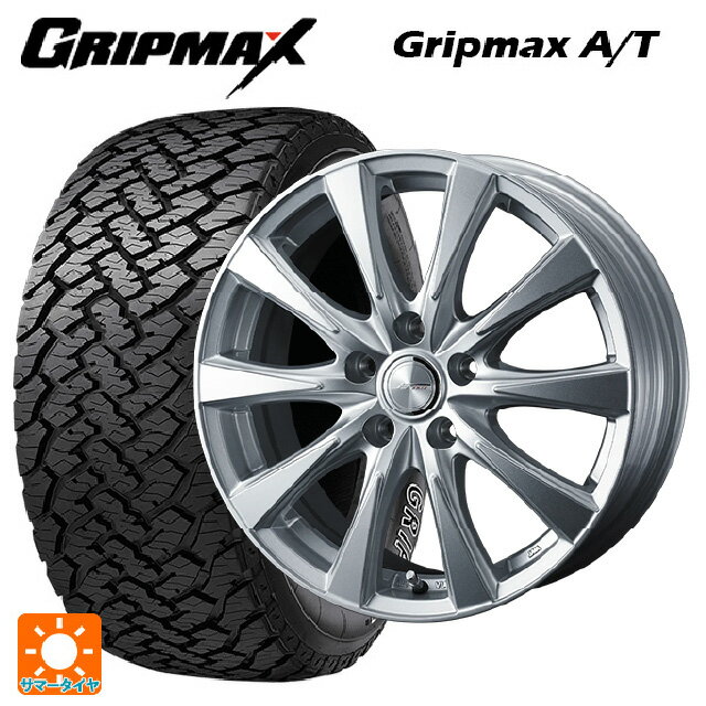 【6/11 1:59迄 全品ポイント5倍】ミツビシ デリカD:5(3DA系)用 215/70R16 100T グリップマックス グリップマックス AT ホワイトレター ジョーカー スピリッツ シルバー 新品サマータイヤホイール 4本セット