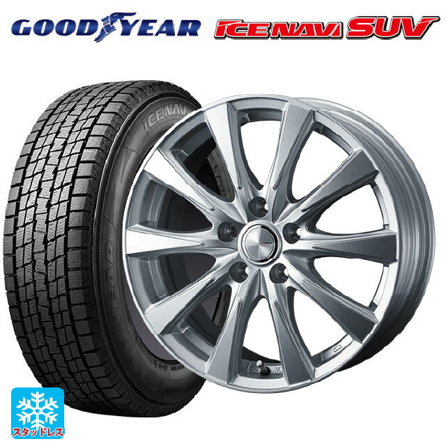 スバル レガシィアウトバック(BS系)用 225/65R17 102Q グッドイヤー アイスナビ SUV # ウェッズ ジョーカー スピリッツ シルバー 新品スタッドレスタイヤホイール 4本セット