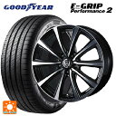 215/60R16 99W XL グッドイヤー エフィシェントグリップ パフォーマンス2 ウェッズ ライツレー MS ブラックメタリックポリッシュ 16-6.5J 国産車用 サマータイヤホイール4本セット