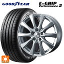 195/60R16 89V グッドイヤー エフィシェントグリップ パフォーマンス2 ウェッズ ジョーカー スピリッツ シルバー 16-6.5J 国産車用 サマータイヤホイール4本セット