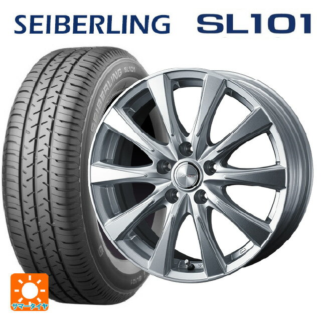 【10/17 23:59迄　最大3万円OFFクーポン】205/65R15 94S セイバーリング セイバーリング SL101(ブリヂストン工場生産） # ウェッズ ジョーカー スピリッツ シルバー 15-6J 国産車用 サマータイヤホイール4本セット