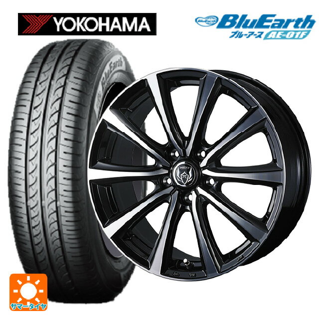 【6/20限定 全品P5倍＆クーポン】205/60R16 92H ヨコハマ ブルーアース AE01F ウェッズ ライツレー MS ブラックメタリックポリッシュ 16-6.5J 国産車用 サマータイヤホイール4本セット