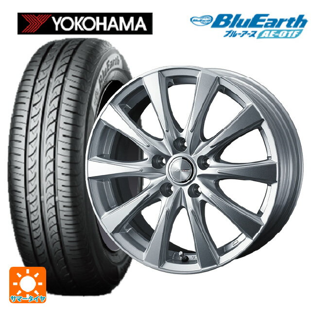 195/65R15 91H ヨコハマ ブルーアース AE01F ウェッズ ジョーカー スピリッツ シルバー 15-6J 国産車用 サマータイヤホイール4本セット