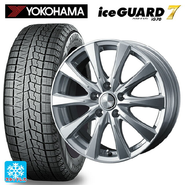 トヨタ アルファード(40系)用 225/65R17 102Q ヨコハマ アイスガード7(IG70) ジョーカー スピリッツ シルバー 新品スタッドレスタイヤホイール 4本セット