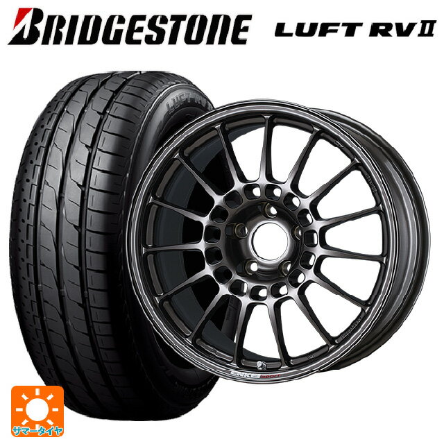 【10/14 20時〜最大3万円OFFクーポン】2025年製 215/60R17 96H ブリヂストン ルフトRV2(日本製) 正規品 # エンケイ エンケイスポーツ RC-T5 Dark Silver 17-7J 国産車用 サマータイヤホイール4本セット
