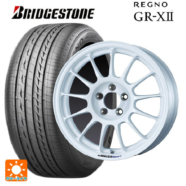 【最大3万円OFFクーポン 5/16 1:59迄】2023年製 205/60R16 92V ブリヂストン レグノ GR-X2 正規品(限定) エンケイ エンケイスポーツ RC-T5 White 16-6.5J 国産車用 サマータイヤホイール4本セット