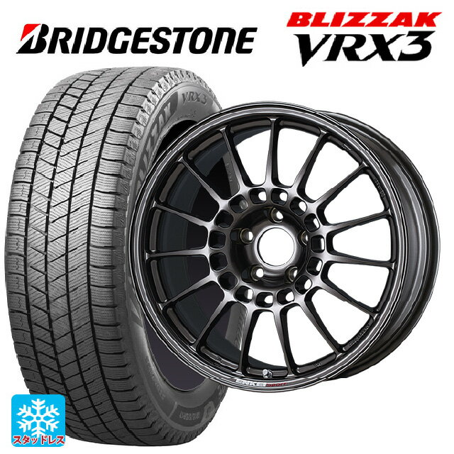 225/40R18 88Q ブリヂストン ブリザック VRX3 # 正規品 エンケイ エンケイスポーツ RC-T5 Dark Silver 18-8J 国産車用 スタッドレスタイヤホイール4本セット