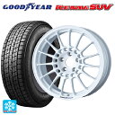 スバル レガシィアウトバック(BS系)用 225/65R17 102Q グッドイヤー アイスナビ SUV # エンケイ エンケイスポーツ RC-T5 White 新品スタッドレスタイヤホイール 4本セット