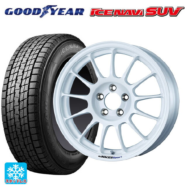 235/70R16 106Q グッドイヤー アイスナビ SUV エンケイ エンケイスポーツ RC-T5 White 16-6.5J 国産車用 スタッドレスタイヤホイール4本セット