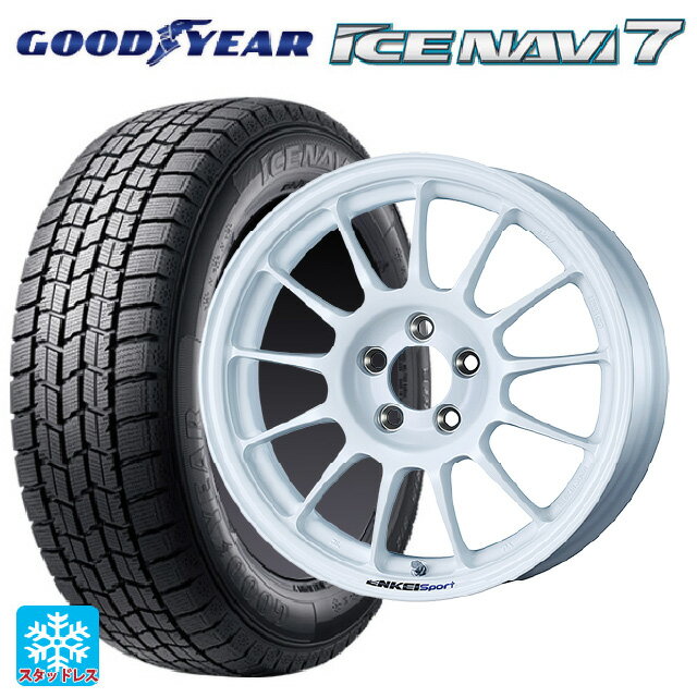 【6/22 20時〜 全品P5倍＆クーポン】215/65R16 98Q グッドイヤー アイスナビ7(数量限定) エンケイ エンケイスポーツ RC-T5 White 16-6.5J 国産車用 スタッドレスタイヤホイール4本セット