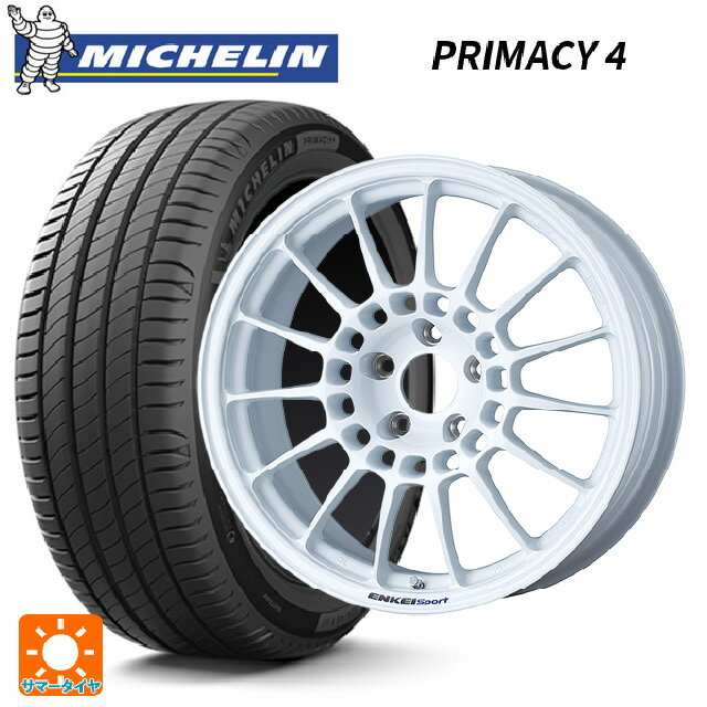 245/50R18 100W XL ミシュラン 正規品 プライマシー4 エンケイ エンケイスポーツ RC-T5 White 18-8.5J 国産車用 サマータイヤホイール4本セット