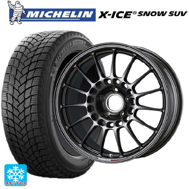 【6/20限定 全品P5倍＆クーポン】235/70R16 106T ミシュラン 正規品 エックスアイス スノー SUV # エンケイ エンケイスポーツ RC-T5 Dark Silver 16-6.5J 国産車用 スタッドレスタイヤホイール4本セット