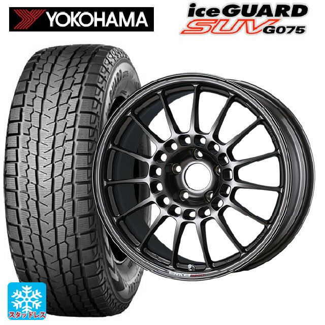 215/70R16 100Q ヨコハマ アイスガードSUV G075 エンケイ エンケイスポーツ RC-T5 Dark Silver 16-6.5J 国産車用 スタッドレスタイヤホイール4本セット