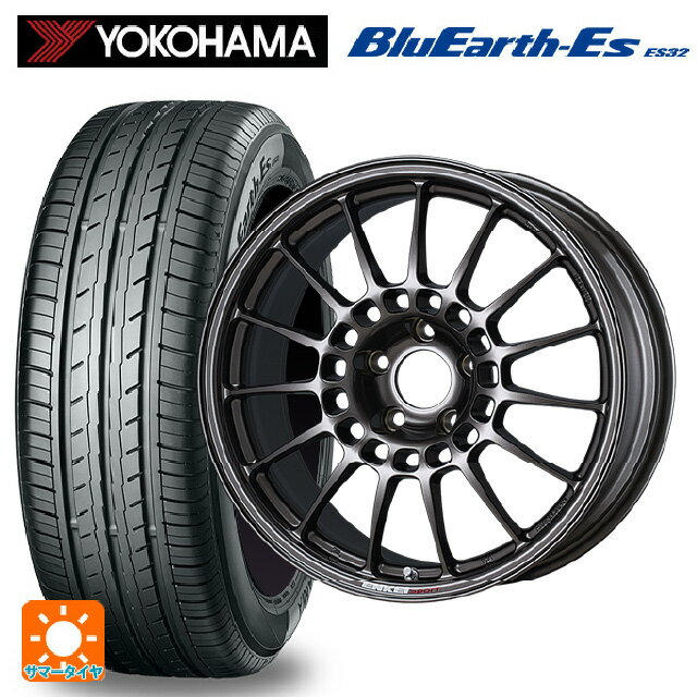 【6/22 20時〜 全品P5倍＆クーポン】175/55R15 77V ヨコハマ ブルーアースEs ES32 # エンケイ エンケイスポーツ RC-T5 Dark Silver 15-6J 国産車用 サマータイヤホイール4本セット