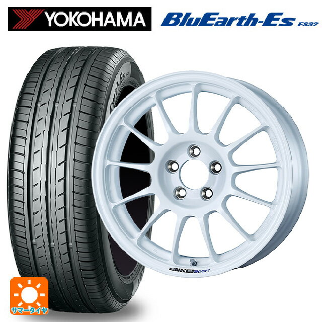 195/65R15 91S ヨコハマ ブルーアースEs ES32 エンケイ エンケイスポーツ RC-T5 White 15-6J 国産車用 サマータイヤホイール4本セット