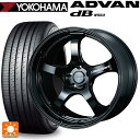 トヨタ RAV4(50系)用 225/60R18 104W XL ヨコハマ アドバンデシベル V553 ウェッズスポーツ RN05M Gloss Black 新品サマータイヤホイール 4本セット