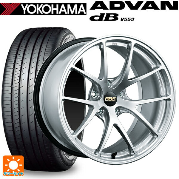 【8/24 20時〜 最大3万円OFFクーポン】スバル レヴォーグ(VN系)用 225/45R18 95W XL ヨコハマ アドバンデシベル V553 正規品 BBS RI-A DS 新品サマータイヤホイール 4本セット