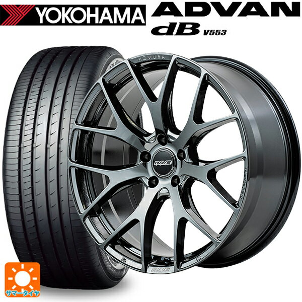 トヨタ プリウス(60系)用 225/45R19 96W XL ヨコハマ アドバンデシベル V553 正規品 レイズ ホムラ 2X7FT YNJ 新品サマータイヤホイール 4本セット