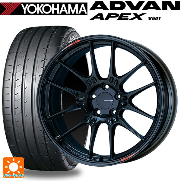 225/40R18 92Y XL ヨコハマ アドバン アペックス V601 正規品 エンケイ レーシング GTC02 マットブラック 18-7.5J 国産車用 サマータイヤホイール4本セット