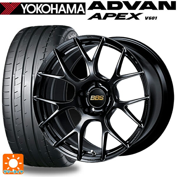 【最大3万円OFFクーポン 5/16 1:59迄】225/35R19 88Y XL ヨコハマ アドバン アペックス V601 BBS RE-V7 BK 19-8J 国産車用 サマータイヤホイール4本セット