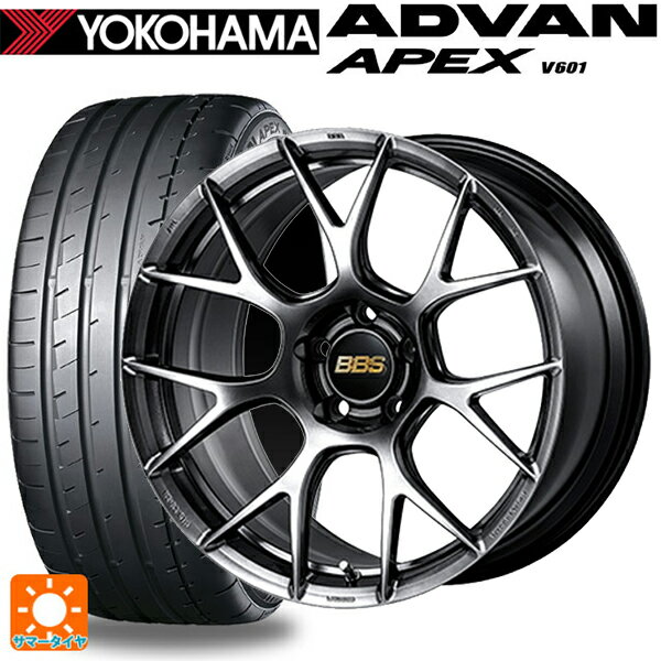 【6/22 20時〜 全品P5倍＆クーポン】225/40R19 93Y XL ヨコハマ アドバン アペックス V601 正規品 BBS RE-V7 DB 19-8J 国産車用 サマータイヤホイール4本セット
