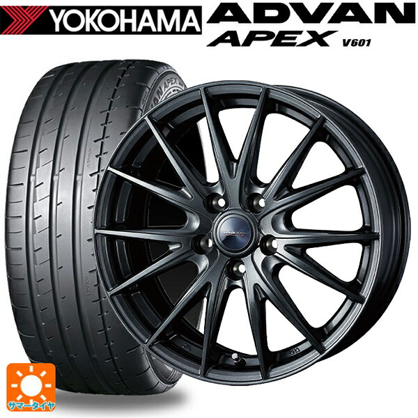 225/40R19 93Y XL ヨコハマ アドバン アペックス V601 ウェッズ ヴェルバ スポルト2 # ディープメタル2 19-7.5J 国産車用 サマータイヤホイール4本セット