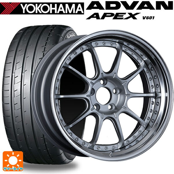 【6/22 20時〜 全品P5倍＆クーポン】225/40R19 93Y XL ヨコハマ アドバン アペックス V601 正規品 タナベ SSR プロフェッサー SP5 ハイブライトシルバー 19-8J 国産車用 サマータイヤホイール4本セット