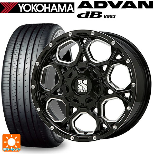 ホンダ ZR-V(RZ4)用 225/60R17 99H ヨコハマ アドバンデシベル V553 正規品 エムエルジェイ エクストリームJ XJ06 Gloss Black Milled 新品サマータイヤホイール 4本セット