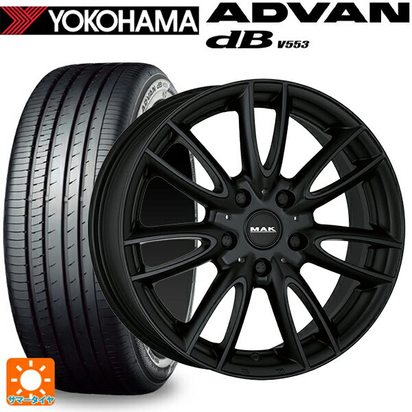 【6/15〜16限定 全品P5倍＆クーポン】ミニ ミニ(F55/F56)用 175/65R15 84H ヨコハマ アドバンデシベル V553 正規品 阿部商会 マック ジャッキー マットブラック 新品サマータイヤホイール 4本セット