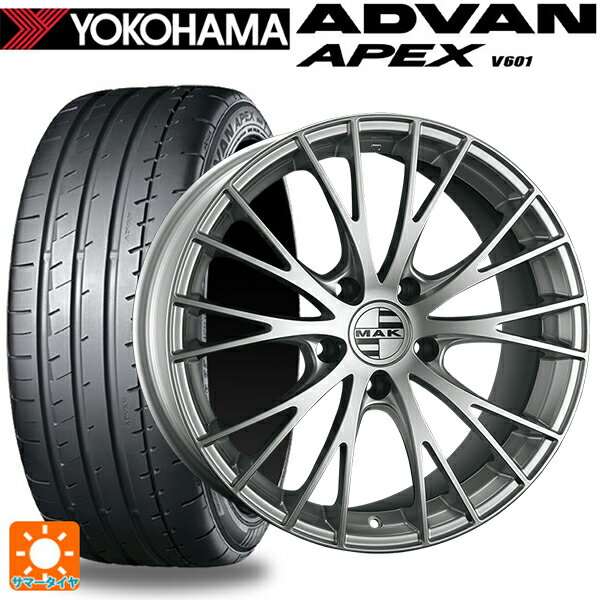 BMW M3(G80)用 275/35R19 100Y XL ヨコハマ アドバン アペックス V601 正規品 阿部商会 マック レネン # シルバー 新品サマータイヤホイール 4本セット