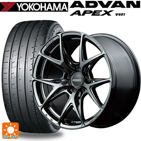 225/40R19 93Y XL ヨコハマ アドバン アペックス V601 レイズ ベルサス VV21S YNJ 19-8J 国産車用 サマータイヤホイール4本セット