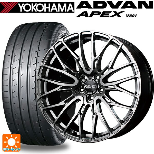 225/40R19 93Y XL ヨコハマ アドバン アペックス V601 レイズ ホムラ2×10BD QAJ 19-8J 国産車用 サマータイヤホイール4本セット