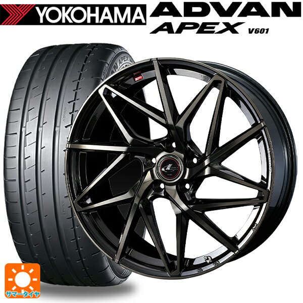 スバル レヴォーグ(VN系)用 245/40R18 97Y XL ヨコハマ アドバン アペックス V601 レオニス IT PBMC/TI 新品サマータイヤホイール 4本セット