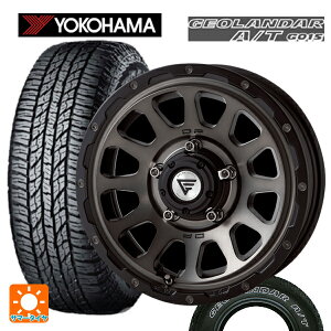 スズキ ジムニーシエラ(74系)用 235/70R16 104T ヨコハマ ジオランダー A/T G015 ホワイトレター デルタフォース オーバル マットスモークポリッシュ 新品サマータイヤホイール 4本セット