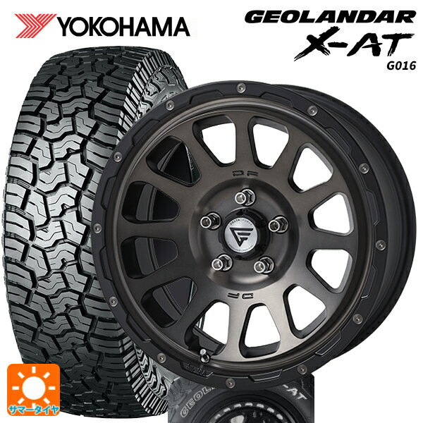 即日発送 ミツビシ デリカD:5(3DA系)用 235/70R16 104/101Q ヨコハマ ジオランダー X-AT G016 ホワイトレター デルタフォース オーバル マットスモークポリッシュ 新品サマータイヤホイール 4本セット