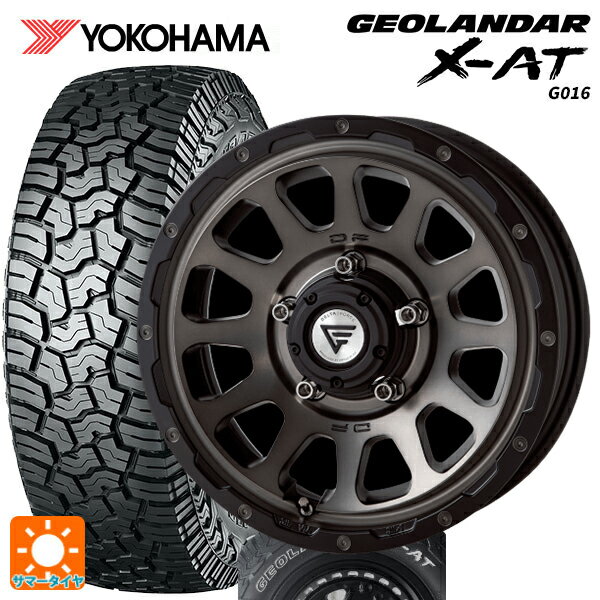 即日発送 【最大3万円OFFクーポン 5/16 1:59迄】スズキ ジムニーシエラ(74系)用 235/70R16 104/101Q ヨコハマ ジオランダー X-AT G016 ホワイトレター デルタフォース オーバル マットスモークポリッシュ 新品サマータイヤホイール 4本セット