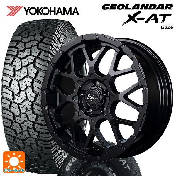 【6/15〜16限定 全品P5倍＆クーポン】225/70R16 103S ヨコハマ ジオランダー X-AT G016 ホワイトレター 正規品 エムアイディー ナイトロパワー M28バレットエス セミグロスブラック 16-7J 国産車用 サマータイヤホイール4本セット