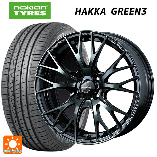195/55R15 89V XL ノキアン ハッカ グリーン3 ウェッズ ウェッズスポーツ SA20R WBC 15-6J 国産車用 サマータイヤホイール4本セット